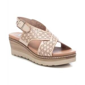 NEW XTI women's wedge sandals in beige